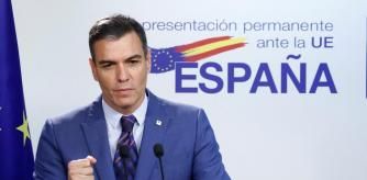 Spain's Prime Minister Pedro Sanchez speaks at a news conference during European Union leaders' summit in Brussels, Belgium October 21, 2022. REUTERS, Belgium October 21, 2022. REUTERS/Yves Herman