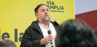 El presidente de ERC, Oriol Junqueras, durante el acto ‘Prou Repressió’ celebrado por Esquerra Republicana de Catalunya (ERC), a 29 de noviembre de 2022, en Girona, Catalunya (España). 29 NOVIEMBRE 2022;CATALUÑA;CATALUNYA Glòria Sánchez / Europa Press 29/11/2022