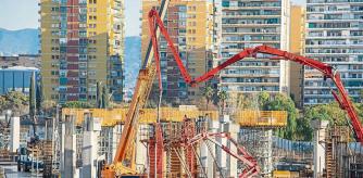 OBRAS DE LA SAGRERA DESDE EL PONT BAC DE RODA CALATRAVA