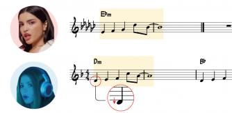 Ambas canciones son similares llegado el momento del estribillo