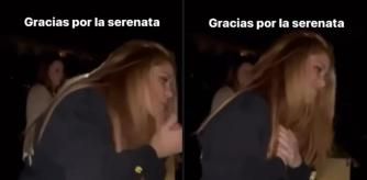 Shakira agradece el detalle de unos fans que fueron a cantarle una 