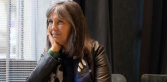 Claudia Piñeiro, ayer, en Barcelona