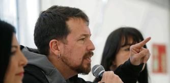 GRAF8462. ZARAGOZA, 15/04/2023.- El exlíder de Podemos, Pablo Iglesias, interviene en la inauguración de la Fiesta de la Primavera, acto de precampaña de la formación morada en Zaragoza. EFE/Javier Cebollada