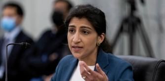 FILE PHOTO: FTC Commissioner nominee Lina M. Khan testifies during a Senate Commerce, Science, and Transportation Committee hearing on the nomination of Former Senator Bill Nelson to be NASA administrator, on Capitol Hill in Washington, U.S., April 21, 2021. Graeme Jennings/Pool via REUTERS/File Photo