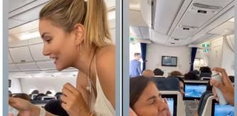 Alba Carrillo y Anabel Pantoja en un avión