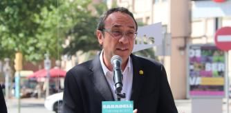 Josep Rull, vecino de Terrassa, ha hecho campaña este miércoles en Sabadell