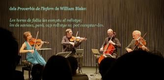 El Quartet Casals durante su actuación en 'Poesia el silenci'