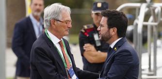 El exalcalde de Barcelona, Xavier Trias, y el president de la Generalitat, Pere Aragonès, en una imagen reciente