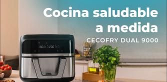 #Freidora #dietética digital y compacta sin aceite de 9 L de capacidad, con temperatura dual, tecnología PerfectCook y opción de dividir la cubeta en dos de 4,5 L de capacidad.

Descubre más: https://bit.ly/3XJy84P

· Freidora dietética que permite cocinar con muy poco aceite, consiguiendo unos resultados más sanos.
· Pared divisoria móvil que permite optar por cocinar gran cantidad de alimentos con una cubeta de 9L o 2 cubetas de 4,5 L.
· 2850 W de potencia para cocinar de manera rápida todos los platos.
· Freidora dietética con doble cestillo y temperatura dual, cocina dos platos a la vez.
· Resultados excepcionales en todas las recetas gracias a la tecnología. 
· PerfectCook de aire caliente que circula por el interior y sale por los orificios traseros.
· Regulación de temperatura desde 80ºC hasta 200 ºC.
· Diseño moderno y compacto con un panel de control táctil multifunción para controlar el funcionamiento.
· 6 modos preconfigurados que establecen el tiempo y la temperatura necesarios para cocinar distintos tipos de alimentos.
· Tiempo ajustable de 0 a 60 minutos.
· Protección contra sobrecalentamiento.
· Temporizador de funcionamiento.
· Base antideslizante para favorecer su apoyo durante el funcionamiento.
· La longitud del cable de alimentación expuesto es de 75 cm.