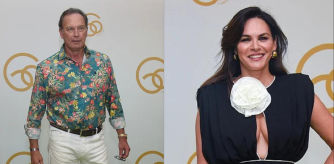 Bertín Osborne y Fabiola Martínez en el cumpleaños de 'El Turronero'