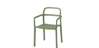 YPPERLIG, silla con reposabrz int/ext, verde