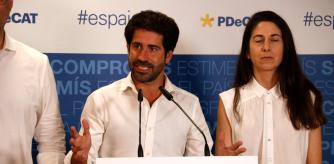 Roger Montañola, el candidato de PDECat-Espai CiU para las elecciones generales, comparece tras su derrota