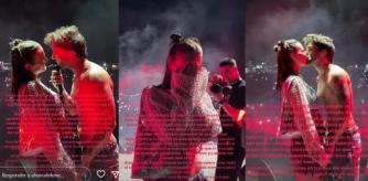 Álvaro de Luna sorprende a Laura Escanes y la sube al escenario