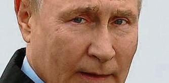 This pool image distributed by Sputnik agency shows Russian President Vladimir Putin (R) visiting the Resurrection cathedral with Metropolitan Georgy (R) of Nizhny Novgorod and Arzamas and Nizhny Novgorod Region Governor Gleb Nikitin (C), in Arzamas on September 8, 2023. (Photo by Sergei BOBYLYOV / POOL / AFP)