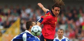 Alfonso Pérez en un partido con la selección española