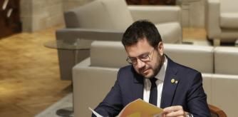 El presidente de la Generalitat, Pere Aragonès, recibió el lunes el informe sobre las diferentes vías para un referéndum pactado
