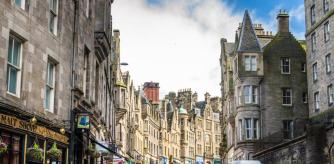 Calle Cockburn, en el casco antiguo de Edimburgo