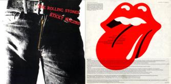 Sticky Fingers. Portada de Andy Warhol y contraportada con el diseño de John Pasche
