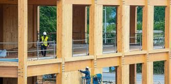 Construcción sostenible realizada con madera a cargo de la empresa vopi4 en Sant Cugat