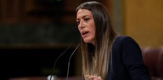 La portavoz de Junts, Miriam Nogueras, durante su discurso en el Congreso el pasado 15 de noviembre