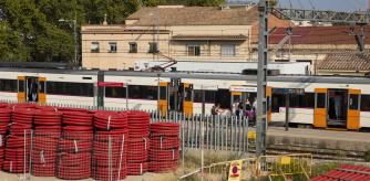 ESTACIÓN DE TREN DE RENFE DE LA R3 DE GRANOLLERS / CANOVELLES, DONDE ESTÁ PREVISTO EL INICIO DE OBRAS ENTRE PARETS Y LA GARRIGA PARA DESDOBLAR LA VIA DE ESTA LINEA QUE ACTUALMENTE SOLO DISPONE DE UNA.