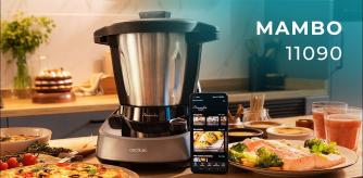 Descubre más: https://bit.ly/3L40xNN
· Crea infinidad de recetas con sus 37 funciones, incluidas la función Guisado, Amasado y Smoothie-maker.
· Descubre el nuevo diseño más compacto que encaja mejor en tu cocina sin perder su gran capacidad de 3,3 litros.
· Cocina con la App Mambo desde el móvil con un solo toque y a distancia. Además, recibe notificaciones para seguir tus elaboraciones estes donde estes.
· Conviértete en un gran chef sin saber cocinar con las recetas paso a paso de la App y las funciones predefinidas.
· Con el sistema OneClick, los accesorios se intercambian fácilmente sin necesidad de sacar la jarra de tu robot.
· Nueva función de autolimpieza en segundos, la jarra se lava sola de forma cómoda y rápida.
· Jarra de acero inoxidable de alta calidad con hasta 3,3 L para las elaboraciones del día a día y diseñada para el lavavajillas.
· 4 elaboraciones al mismo tiempo usando la jarra, el cestillo y la vaporera a dos niveles. Tu menú completo en menos tiempo.
· Incorpora báscula de precisión que pesa los alimentos depositados en la jarra, para trabajar con cantidades exactas y obtener resultados excelentes.
· El robot perfecto para reposteria al combinar la nueva función Amasado, la cuchara MamboMix y el motor de doble engranaje que mueve masas grandes.
· Tapa abatible más cómoda y sistema de bloqueo automático mientras está cocinando.
· Cuece o sofríe con la Velocidad Cero y sin tapa, como si de una cazuela o una sartén se tratase.
· El sistema inteligente de potencia calorífica oscila de 0 a 10 niveles simulando un fuego tradicional con llama suave, media o fuerte.
· Motor con doble engranaje que aprovecha, sin esfuerzo, su rendimiento tanto en altas como en bajas velocidades, consiguiendo así un acabado perfecto para tus masas.
· Exclusivo accesorio MamboMix, la famosa cuchara para amasar de Mambo. Al no cortar la masa logra que sean más homogéneas y tengan un mayor volumen.
· Incluye un completo recetario y acceso a la comunidad social interactiva y a todas las recetas nuevas semanales de Cecotec.