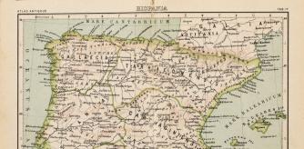 Mapa de la Península Ibérica (1909)