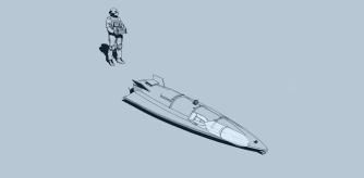 Dron naval Magrura V5 de fabricación Ucraniana