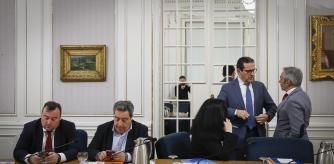 Los representantes del Vox y PP en la Junta de Síndics de este martes.