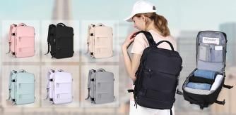 【Mochila de viaje grande para mujeres】 Esta mochila está hecha de poliéster resistente al agua, buena permeabilidad al aire y disipación del calor con dos correas acolchadas para los hombros, ofrece un transporte liviano y de refuerzo de fuerza, alivia la presión de los hombros y se mantiene fresca cuando la llevas. por mucho tiempo. Y es resistente, firme y no se desvanece.
【Diseño de compartimento para zapatos separado y bolsa húmeda】 Bolsillo principal x 2, compartimento para computadora portátil x 2 (apto para una tableta de 14” respectivamente) y muchos otros bolsillos para diferentes propósitos. La bolsa húmeda está hecha de material resistente al agua de alta densidad que puede ayudarlo a separar los artículos secos de los húmedos. Un compartimento para zapatos separado puede ayudarlo a llevar y guardar mejor sus zapatos en su bolsa de viaje.
【Puerto de carga USB】 Con puerto de carga incorporado, permite cargar su teléfono en cualquier momento y en cualquier lugar.
【Mochila multifuncional antirrobo】 Hay un bolsillo con cremallera en la parte posterior de la bolsa, que puede almacenar objetos de valor como teléfonos móviles y iPads, que es antirrobo y conveniente. Mochilas multifuncionales: conversión híbrida (mochila / bolsa de lona / bandolera / bolsa de viaje). Se puede utilizar de diferentes formas. Se puede servir como mochila para todos los días, amplias mochilas universitarias, mochila profesional para computadora portátil.
【ESPACIOSO】 Dimensiones externas: (W * L * H) 42cm * 32cm * 20cm 16.5 