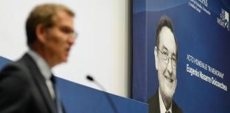 Alberto Núñez Feijóo ha participado este lunes en un homenaje a Eugenio Nasarre