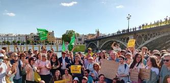 Anterior concentración contra el vertido de la mina de Aznalcóllar