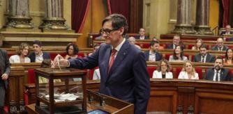 Salvador Illa, ayer en el Parlament