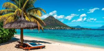 Vistas de la playa de Mauricio