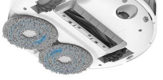 En la parte inferior incluye 2 mopas giratorias que eliminarán las suciedad más incrustada