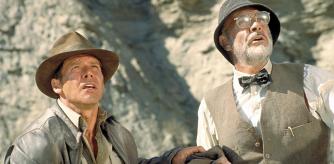 Harrison Ford y Sean Connery en una escena de la película Indiana Jones y la última cruzada