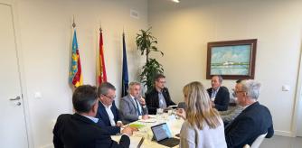 El conseller de Agricultura, Miguel Barrachina, se reúne con el director general de Pesca de las Islas Baleares, Antoni Grau; el director general de Producción Agrícola de Murcia, Juan Pedro Vera; y el director general de Pesca de Cataluña, Antoni Espanya