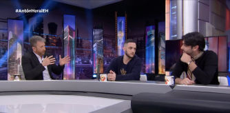 Pablo Motos, Antón Álvarez (C. Tangana) y Yerai Cortés