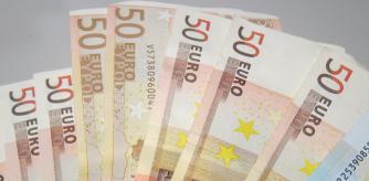 Billetes de euro, dinero