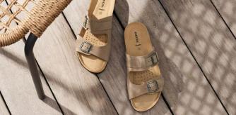 Sandalias GEOX para hombre en color beige