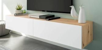 Mueble TV de color blanco al 50 % de descuento