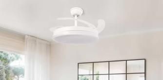 Ventilador de techo en un comedor