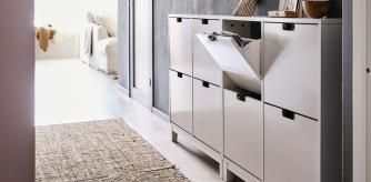 Zapatero para pasillo largo y estrecho