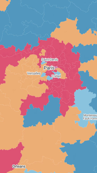 mapa francia