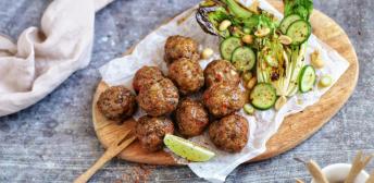 Albóndigas de pato al estilo oriental