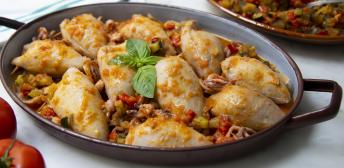 Calamares rellenos de verduras