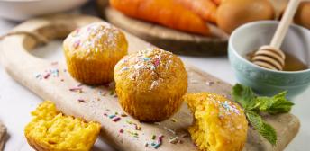 Muffins de zanahoria y avena