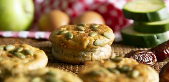 Panecillos de calabacín y dátiles