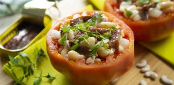 Tomates rellenos de empedrat
