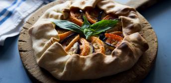 Galette de tomate y berenjena